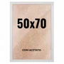 Quadro Decorativo 50x70 cm com Acetato – Moldura Lisa Acabamento Profissional