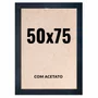 Quadro Decorativo 50x75 cm com Acetato – Moldura Lisa Acabamento Profissional