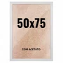 Quadro Decorativo 50x75 cm com Acetato – Moldura Lisa Acabamento Profissional