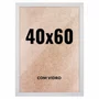 Quadro Decorativo 40x60 cm com Vidro – Moldura Lisa Acabamento Profissional