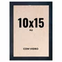 Quadro Moldura 10x15 cm A6 Com Vidro - Moldura Lisa Profissional