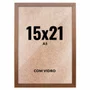 Quadro Moldura 15x21 cm A5 Com Vidro - Moldura Lisa Profissional