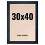 Quadro Moldura 30x40 cm Com Vidro - Moldura Lisa Profissional