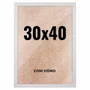 Quadro Moldura 30x40 cm Com Vidro - Moldura Lisa Profissional