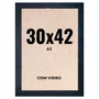 Quadro Moldura 30x42 cm A3 Com Vidro - Moldura Lisa Profissional