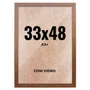 Quadro Moldura 33x48 cm A3+ Com Vidro - Moldura Lisa Profissional